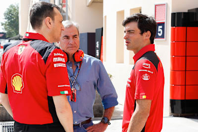 Ferrari-Renningenieur Riccardo Adami, Carlos Sainz senior und junior