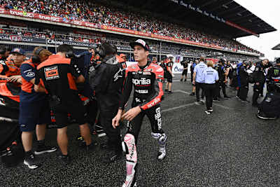 Aleix Espargaró vor dem Rennstart am Sonntag in Thailand