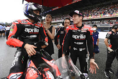 Aleix kam in der Startaufstellung zu Maverick, um mit ihm über die Verhältnisse zu reden