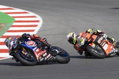 Im zweiten Rennen setzte sich Razgatlioglu gegen Bautista durch