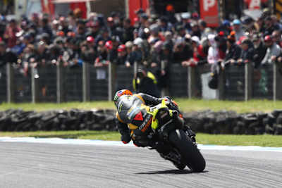 Es ging im Rennen darum, den Hinterreifen bestmöglich zu schonen