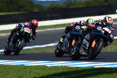 Darryn Binder vor Crutchlow und Weltmeister Fabio Quartararo