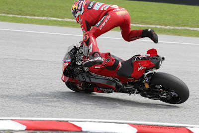 Jack Miller wurde unsaft aus dem Sattel befördert