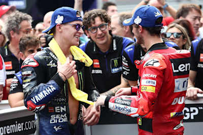 Fabio Quartararo und WM-Leader Pecco Bagnaia