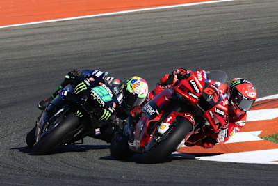 Franco Morbidelli dicht hinter Pecco Bagnaia