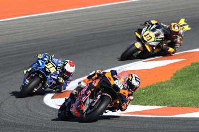 Miguel Oliveira vor Joan Mir und Luca Marini 