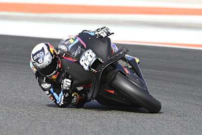 Miguel Oliveira beim ersten Aprilia-Test in Valencia