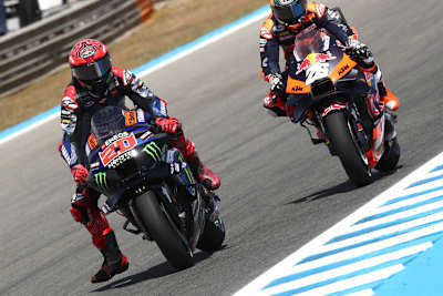 Gegen KTM-Testfahrer Dani Pedrosa konnte Quartararo am Freitag nichts ausrichten