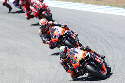 Brad Binder vor Jack Miller und Pecco Bagnaia