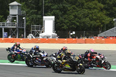 Für Luca Marini (Ducati) brachte das Rennen in Assen einige Rempeleien mit sich