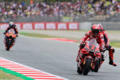 Pecco Bagaia, der König auf der Bremse, vor Maverick Viñales und Brad Binder