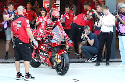 Aus der Ducati-Box gibt es Abgänge zu verzeichnen