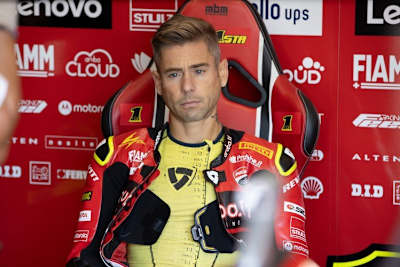 Alvaro Bautista war die Magenverstimmung noch anzusehen
