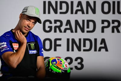 Franco Morbidelli: Für den angeschlagenen Helm entschuldigte er sich zu Beginn der Pressekonferenz