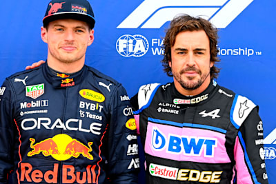 Max Verstappen und Fernando Alonso