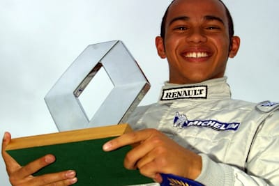 Lewis Hamilton 2002 in der britischen Formel Renault