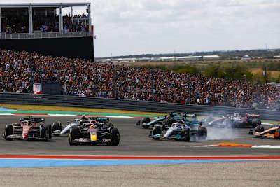 Formel-1-Action auf dem Circuit of the Americas bei Austin (Texas)