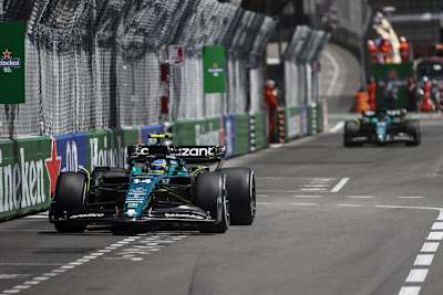Die Aston Martin-Rennwagen 2023 in Monaco