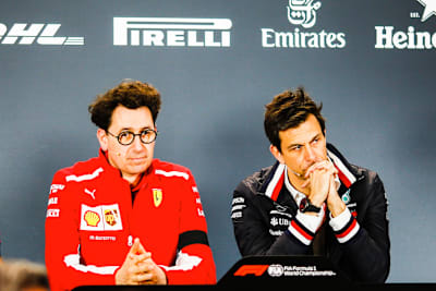 Mattia Binotto und Toto Wolff