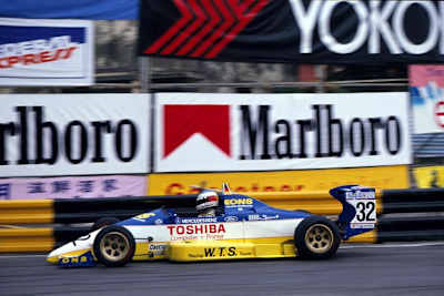 Michael Schumacher in seinem ersten F3-Jahr1989 im WTS Weber-Reynard VW, hier in Macau