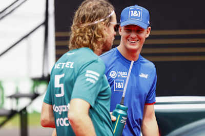 Sebastian Vettel und Mick Schumacher