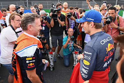 Christian Horner und Max Verstappen