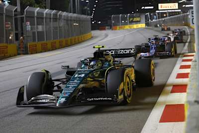 Fernando Alonso in Singapur