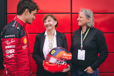 Charles Leclerc mit Joann und Melanie Villeneuve