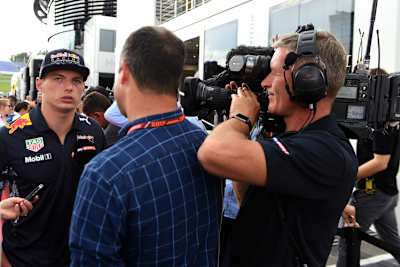 Max Verstappen und Ted Kravitz in Österreich 2017