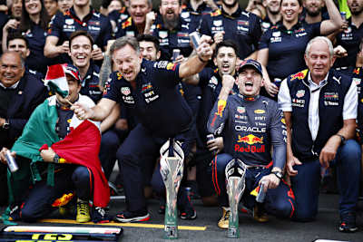 Christian Horner sprintet in Mexiko los, bevor die grosse Champagner-Dusche kommt