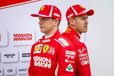 Kimi Räikkönen und Sebastian Vettel 2018 in Texas