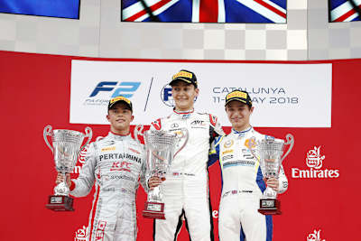 Barcelona 2018: Nyck de Vries, George Russell und Lando Norris