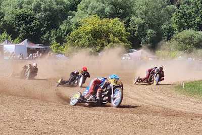 Das Tagesfinale des Gespann-Masters in Melsungen gewannen Bischoff/Siebert (44) 