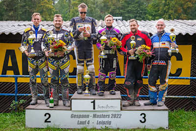 Podest in Leipzig nach dem letzten Rennen in Leipzig