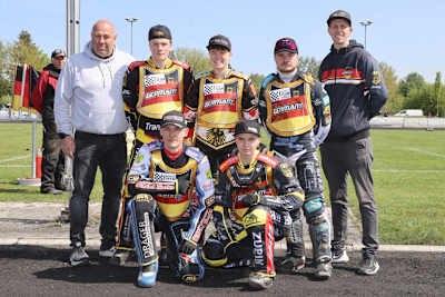 Sascha Dörner und Mathias Bartz mit dem Team Deutschland