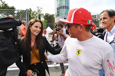 Minttu und Kimi Räikkönen 2018 in Monza