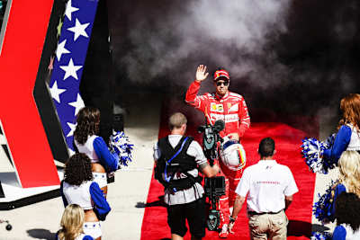 Sebastian Vettel in Austin 2017