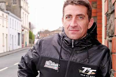 Der Franzose Matthieu Lagrive bei seinem Besuch auf der Isle of Man