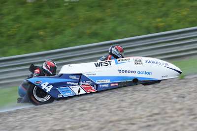 Päivärinta/de Haas (Bonovo Action) waren im Regen die Schnellsten