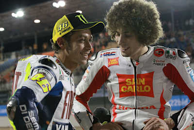 Valentino Rossi und Marco Simoncelli waren Freunde