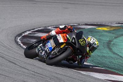 Axel Bassani beim Barcelona-Test