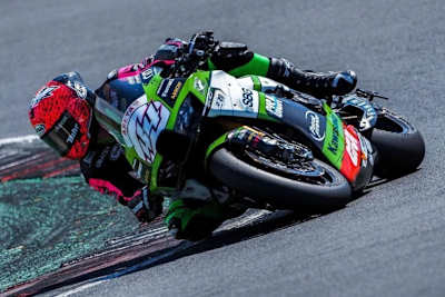 Lucas Mahias beim Misano-Test auf der Puccetti-Kawasaki