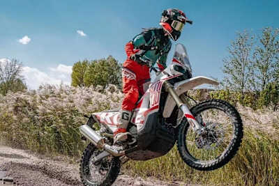 Hält das Motorrad von Kove und seine Piloten durch?