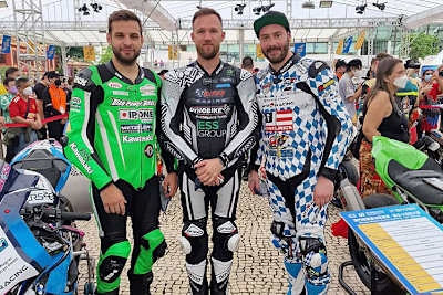 Macau GP 2022: Lukas Maurer, Julian Trummer und David Datzer (vlnr.)