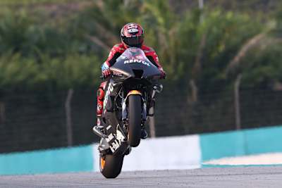HRC-Testfahrer Stefan Bradl beim diesjährigen Sepang-Test