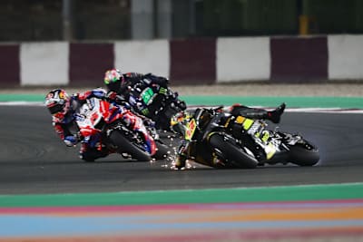 Marco Bezzecchi begann seine MotoGP-Karriere mit einem Sturz im Katar-Rennen