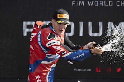 Iker Lecuona holte das bisher einzige Honda-Podium in der Superbike-WM 2022 