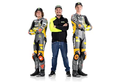 Marco Bezzecchi, Uccio Salucci und Luca Marini