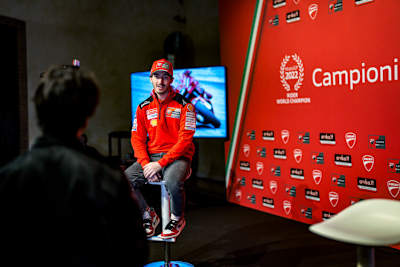 Pecco Bagnaia am Donnerstagabend in Bologna