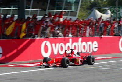Michael Schumacher in Monza 2003
